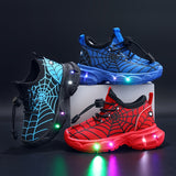 SpinnenWeb LED Sneakers - Stralende Avonturen voor Kinderen