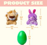 Pluche Paaseieren met Mini-Dieren voor Kinderen – 12 Stuks Verrassings-eieren