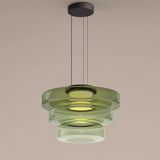 Glaspendellamp in Bauhaus-stijl