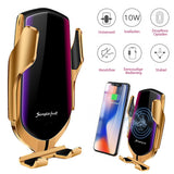 PREMIUM - Automatisch Klemmende Telefoonhouder | Draadloze Oplader