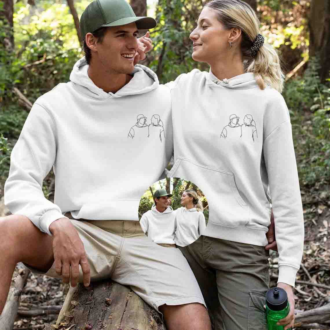 Imagecapture Hoodie | Elegant foto borduurwerk voor modieuze aandenkens