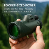 Compact 600x Ultra-Zoom Monoculair | HD Meervoudig Gecoat Optisch Glas | HyperClarity Lens Technologie | Weerbestendig & Schokbestendig Chassis | Geïntegreerde Smartphone Adapter | Lichtgewicht < 200g Langeafstandscamera