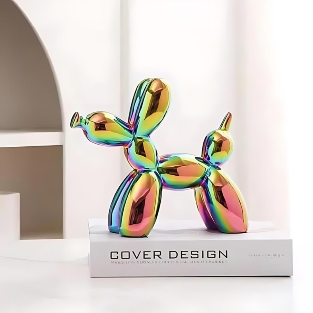 Keramiek Hondenbeeld | Ballonhond Design | Decoratief Kunstwerk | Speelse Eyecatcher | Hoogwaardig Materiaal | Woonkamer Slaapkamer Kantoor | Unieke Moderne Interieurdecoratie | Perfect Cadeau | Diverse Kleuren