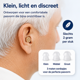 HearPro | Oplaadbaar Hoortoestel | Onzichtbaar en Comfortabel | Eenvoudige Oplossing voor Gehoorschade