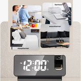 Modern Alarm Clock Projector | Multifunctionele Wekker Klok met Projectie