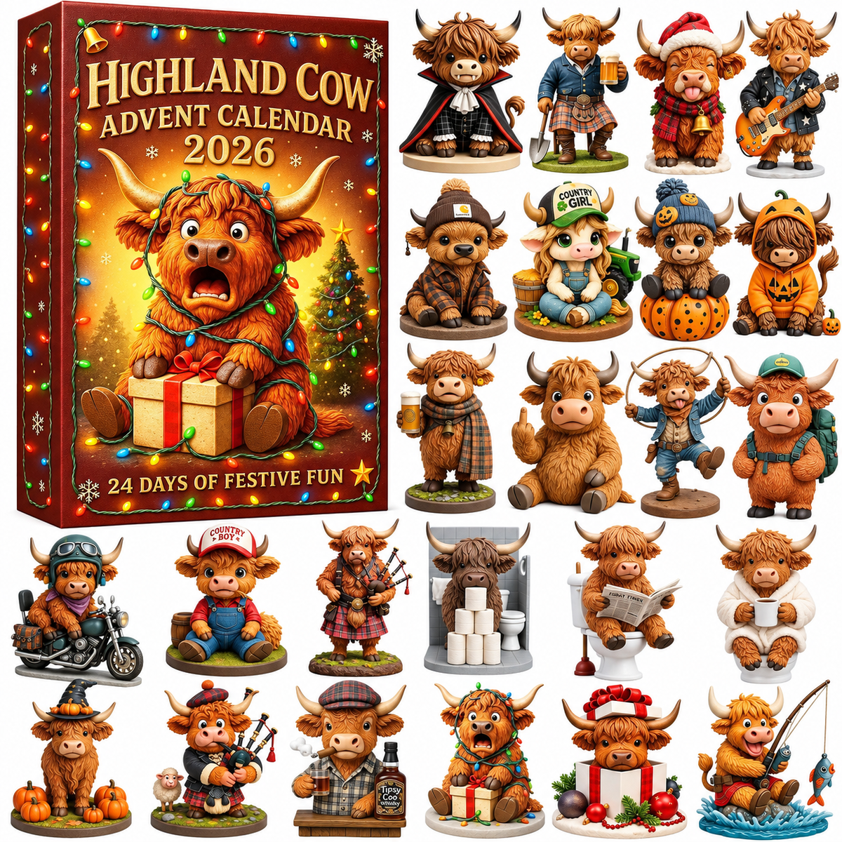 Highland Cow Adventskalender 2026