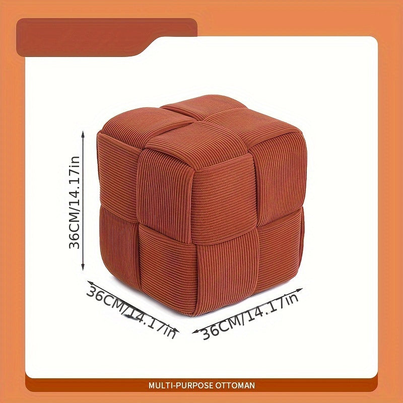 CordyCube Ottoman – Chic Ontwerp en Comfort in Één