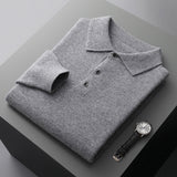 Meriwarm Longsleeve Polo | Herenkleding | Luxe polo van merinowol en kasjmier voor de winter