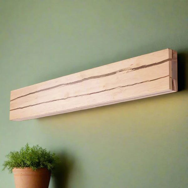 Moderne Wandlamp In de Vorm Van Een Scheur | Unieke Scheurvorm Wandlamp Houtpatroon | Warm Lichteffect | Eigentijds Design | Natuurlijk Accent Wandarmatuur | Geschikt voor Woonkamer, Slaapkamer, Gang
