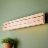 Moderne Wandlamp In de Vorm Van Een Scheur | Unieke Scheurvorm Wandlamp Houtpatroon | Warm Lichteffect | Eigentijds Design | Natuurlijk Accent Wandarmatuur | Geschikt voor Woonkamer, Slaapkamer, Gang