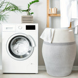 Grote Geweven Wicker Wasmand – Praktisch en Elegant voor Elke Wasruimte