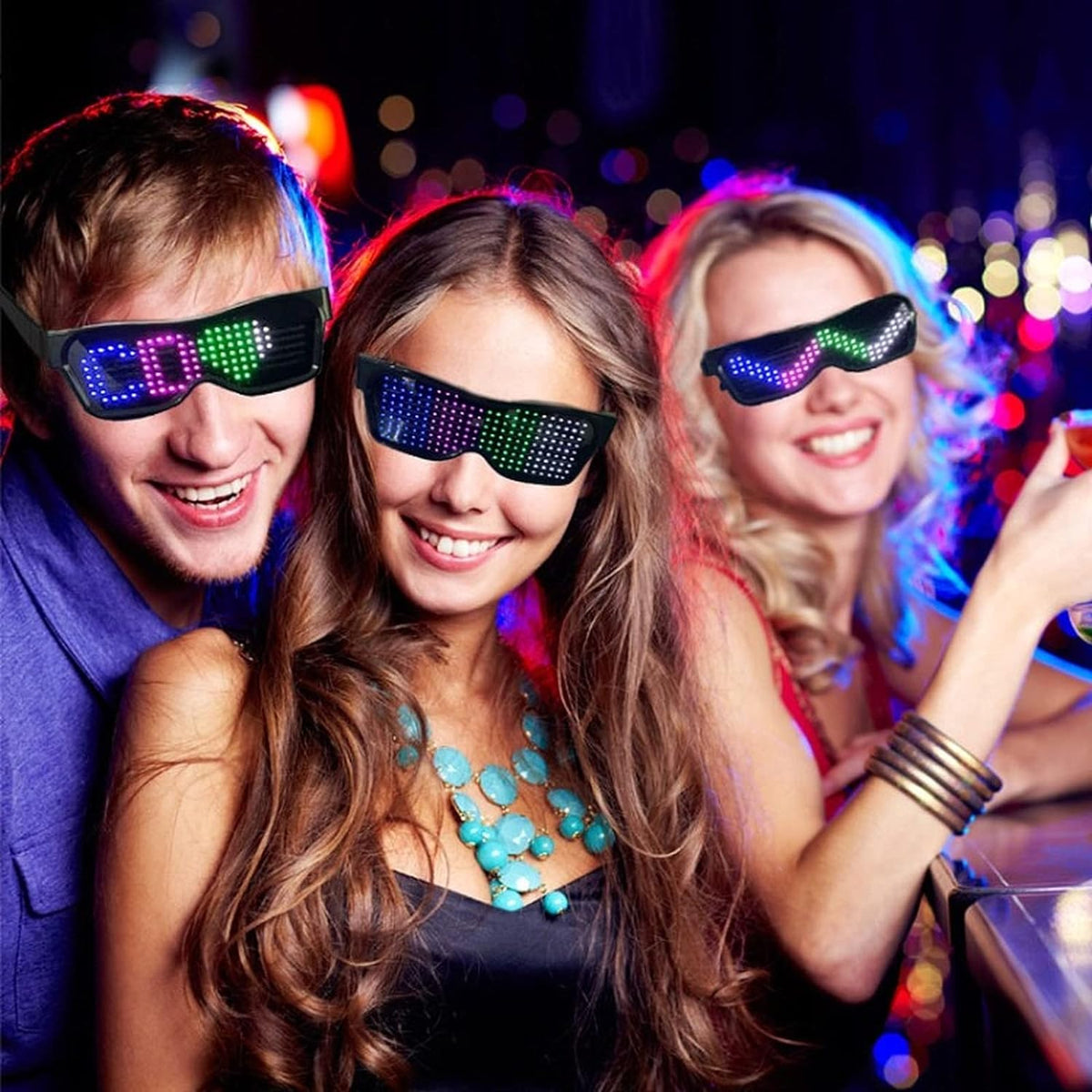 App-Programmeerbare LED Feestbril - GlowBeat