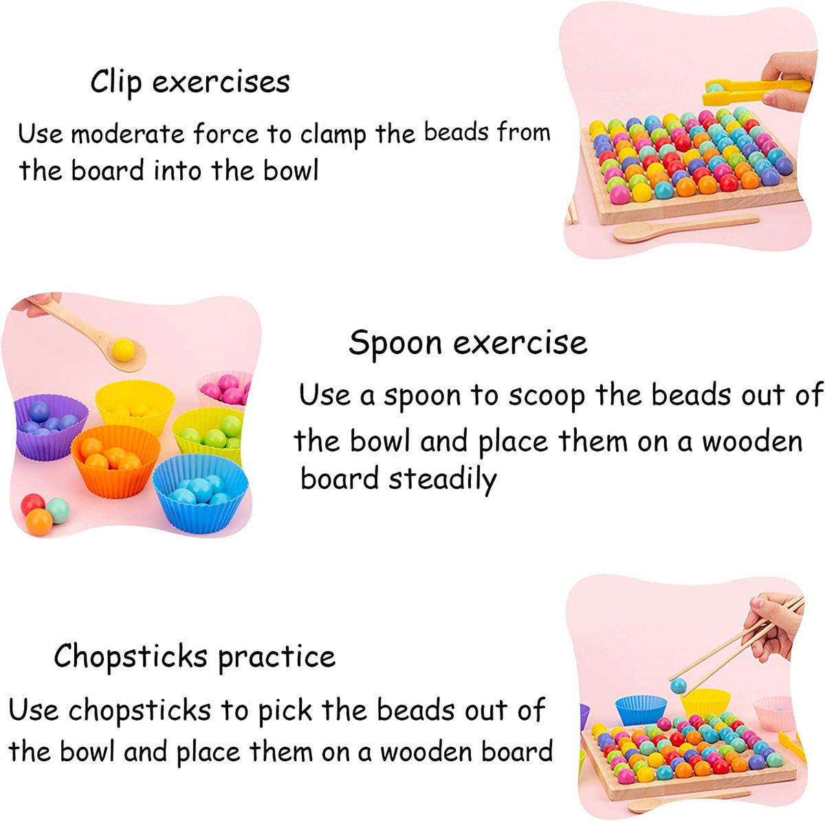 Montessori Kralen-Logikspel – Bevorder Kleurentheorie & Denkvermogen