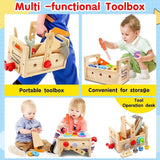 WoodCraft Kids Toolbox – Houten gereedschapskist voor creatief spel & motorische ontwikkeling vanaf 6 maanden