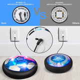 3-in-1 Hover Hockey en Voetbal Set - LED Verlichte Zwevende Bal voor Kinderen, Indoor en Outdoor Sport Speelgoed