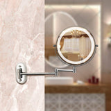 Norvo LED Vergrootspiegel | Oplaadbaar | Cosmetica & Bad | Chroom Zilver