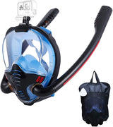 Snorkelmasker met anti-condensdoeken, 180-graden panoramisch uitzicht HD