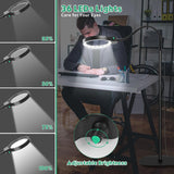 Norvo | Full-sides vergrootglas met LED-licht – Handsfree leeshulp voor boeken, handwerk en hobby's