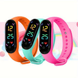 Lichtgevend Kinderhorloge - Kleurrijk LED Display en Sportief Design