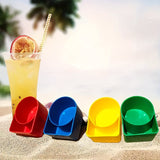 Strand Bekerhouder Set – Perfect voor Drankjes en Snacks tijdens je Strand- en Picknickavonturen