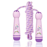Unicorn Springtouw - Gezellig Springtouw voor Kinderen met Houten Handvaten