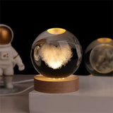 Glow-in-the-Dark Bal met 3D Gravure van Planeten