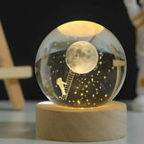 Glow-in-the-Dark Bal met 3D Gravure van Planeten