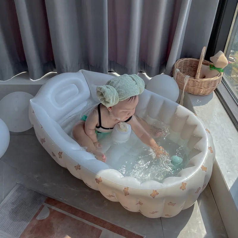 Opblaasbaar Baby-Bad voor Reizen – BubbleNest