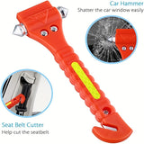 Veiligheids Hammer & Gordelsnijder - Essentieel Overlevingshulpmiddel voor de Auto