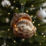 Acorn Dreams – Slapende Bosvriendjes – Handgemaakt om op te hangen