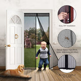 Magnetisch Vliegenraamdeur met Volledig Frame Klittenbandsluiting