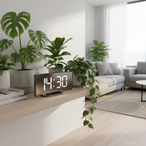 CurveClock | LED Digitale Wecker met Gebogen Scherm en Automatische Verlichting