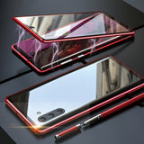Magnetisch gehard glas Dubbelzijdige Telefoonhoes voor Samsung