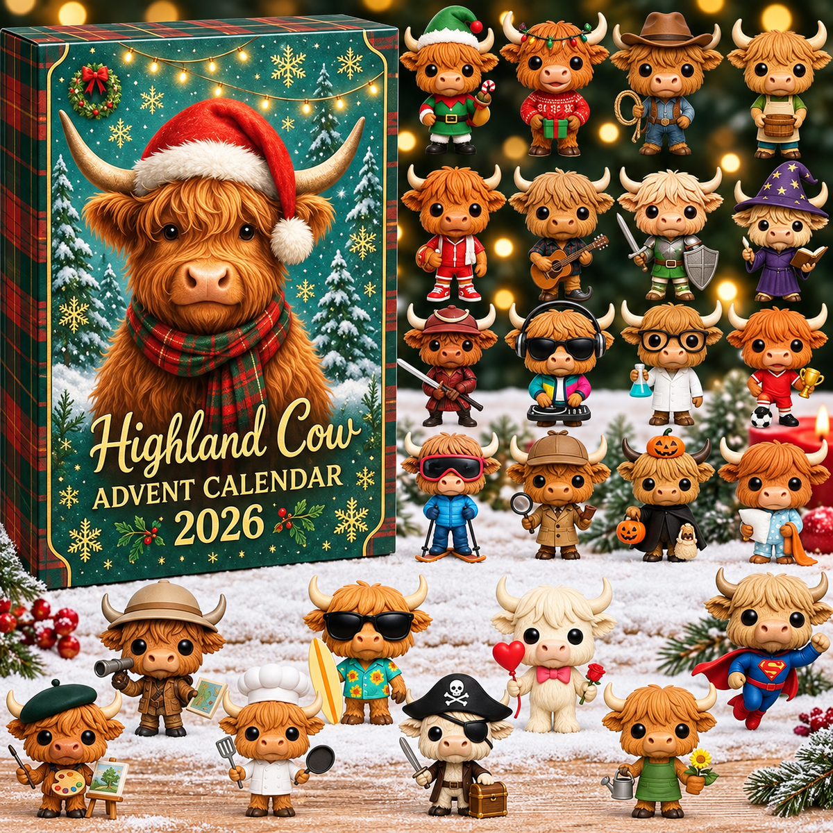 Highland Cow Adventskalender 2026