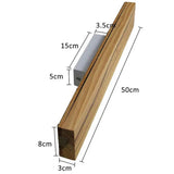 Moderne Gebroken Houten Wandlamp – Natuurlijke LED Sfeerverlichting