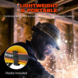 Norvo | Hopedone Oplaadbare Hoofdlamp 1000 Lumen, 230° Groothoek, Waterdicht, 2-Pack, Oranje