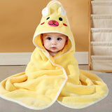 Zachte Kinder Capuchon Handdoek met Dierenontwerp - Absorberend en Comfortabel