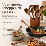 8-Delige Acaciahouten Keukenset – Stijlvol en Praktisch