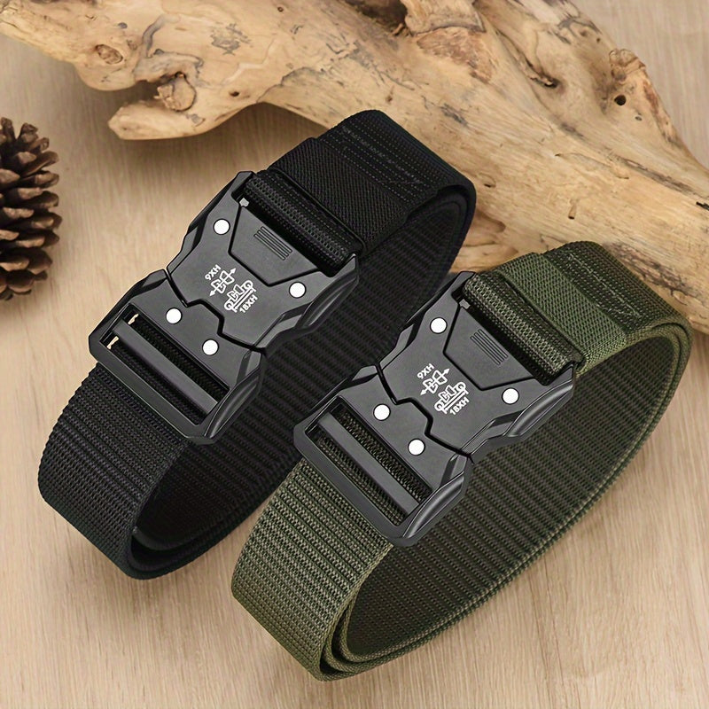 Unisex Tactische Nylon Riem – Stevig, Ademend en Veelzijdig