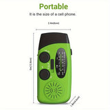 SurvivorPro - Draagbare Noodradio met Powerbank & LED-zaklamp, Zonne- en USB-oplaadbaar