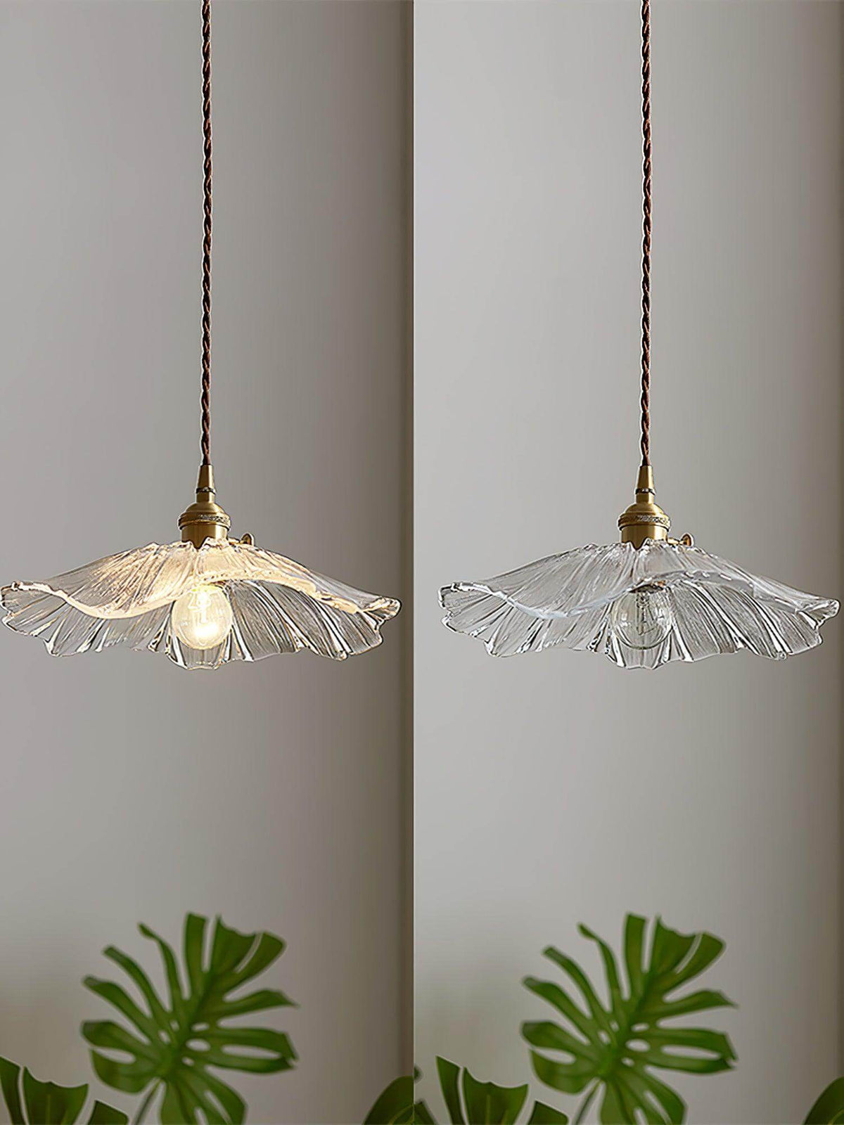 Hanglamp Glas Bloem - Retro Design Verlichting