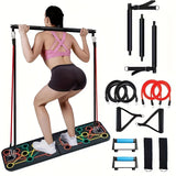 Push-up plank set met handvatten, weerstandsbanden en accessoires – ideaal voor borst en buik