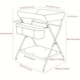 Verstelbare en Draagbare Verschoontafel voor Baby's – Perfect voor Organisatie en Comfort
