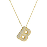 Diamanten Ketting met Letter