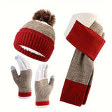 Trendy Winterset - Muts, Sjaal en Handschoenen voor Koude Dagen
