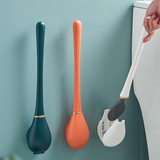 PureBrush | Elegante WC-borstel met antibacterieel siliconen hoofd