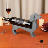 Wijnfleshouder Teckel CorkHound | Origineel Ontwerp | Stevig & Decoratief | Voor 375–500 ml