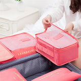 Reisbagage-opslagzak (1 set, 6 delen)