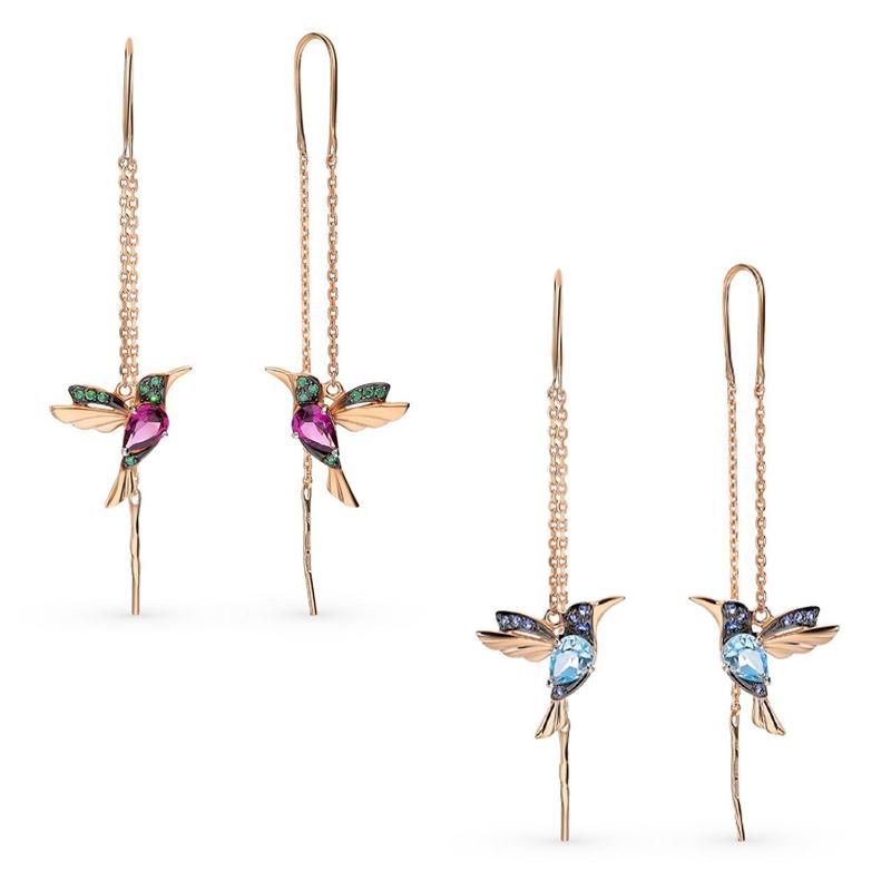 Sandsberg elegante Kolibri Strass Oorringen