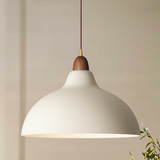 Scandinavische Houten & Metalen Hanglamp – Moderne Nordic Elegantie
